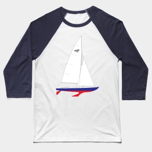 Flying Fifteen Sailboat Baseball T-Shirt